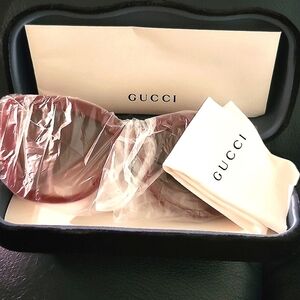 Gucci 52MM Butterfly Burgundy Sunglasses